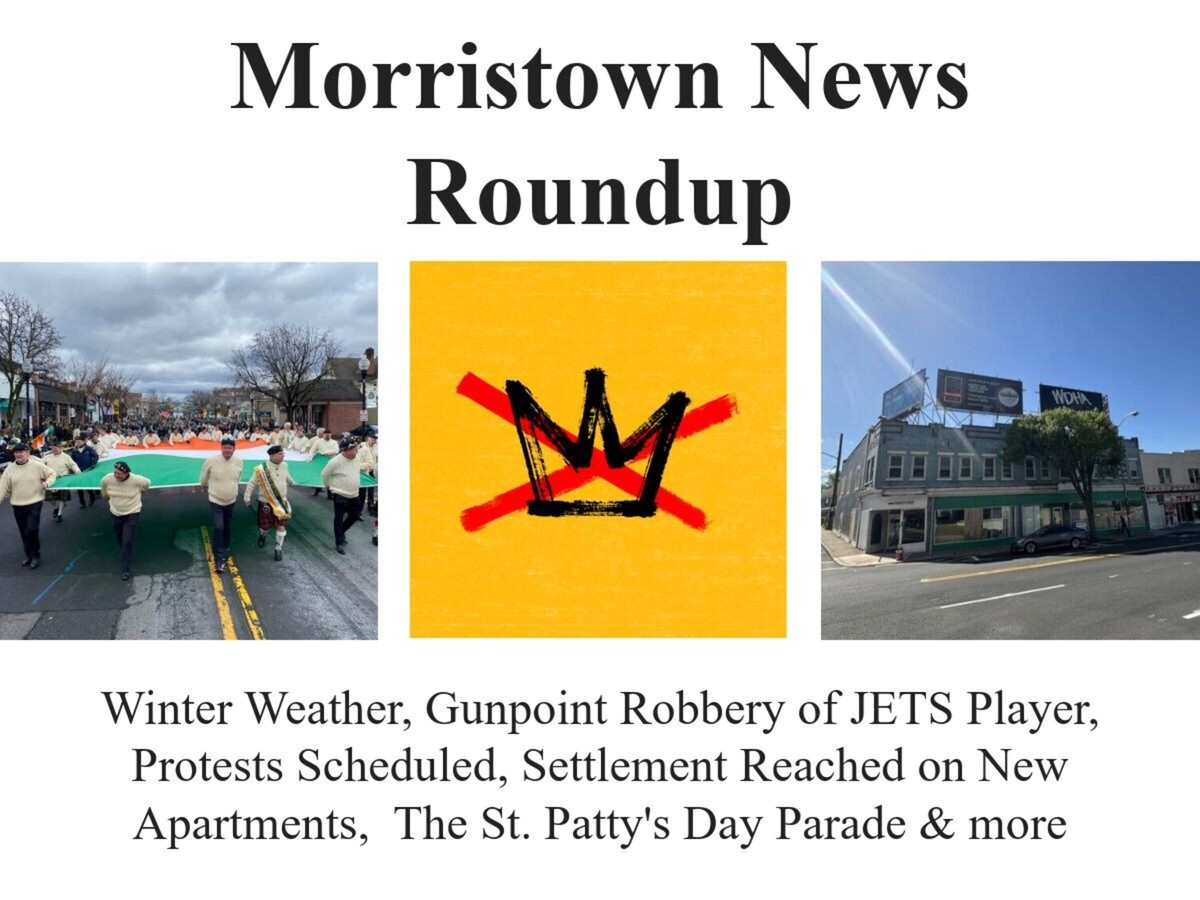 Morristown News Roundup: Gunpoint Robbery, Road Closures, Protests, New Apartments & More
