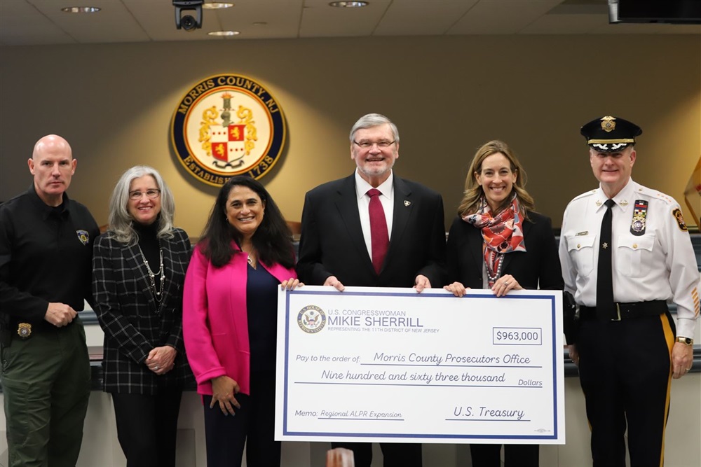 Morris County AI technology, $963,000 ALPR award
